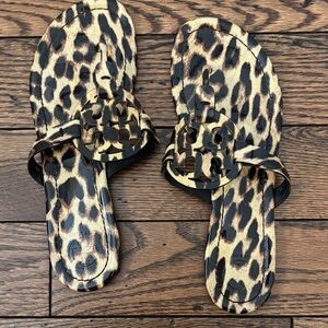 Tory Burch Animal Print Sandals